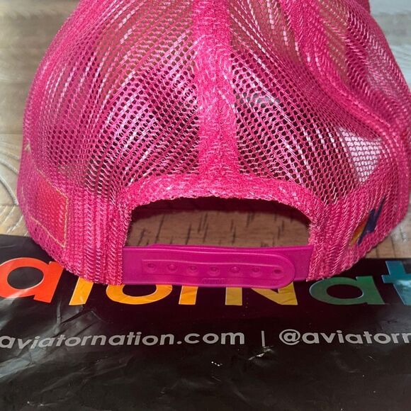 Aviator Nation Venice Beach 🏖️ Patch Mesh Adjustable Trucker Hat 🧢 Made in 🇺🇸 - Picture 9 of 17